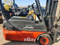 2005 Linde E14 1400kg Capacity Electric Counterbalance Forklift Truck 3 Wheel