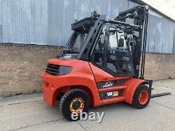 2014 Linde H60D Forklift, Full Cab With Heater And A/C. Beautiful Truck
