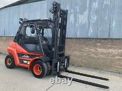 2014 Linde H60D Forklift, Full Cab With Heater And A/C. Beautiful Truck