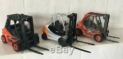 3 x Heavy truck Linde H50/1100, H50, STILL RX60-80 forklift fork lift SCALE 1/25