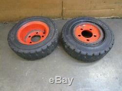 All-pro 15x 4-1/2-8 Linde Fork Lift Truck Tire Solid Pneumatic (lot Of 2)