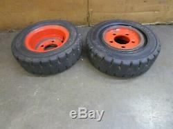 All-pro 15x 4-1/2-8 Linde Fork Lift Truck Tire Solid Pneumatic (lot Of 2)