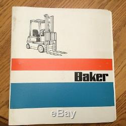Baker B40PD B50PD B60PD PARTS MANUAL BOOK CATALOG FORKLIFT TRUCK DIESEL GUIDE