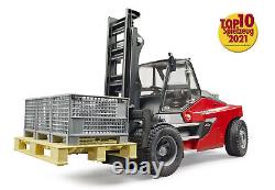 Bruder 02513 Forklift Linde HT160D Stacker with Pallet Cages New 2022 116