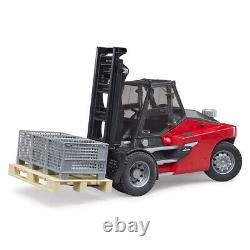 Bruder 42.9cm Linde HT160 116 Fork Lift with Pallet/3 Cages Kids Vehicle Toy 4y+