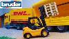 Bruder Toys Dhl Truck And Forklift Work
