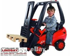 Childrens Ride On Pedal Powered BIG Linde Forklift Truck Toy Fork lift Truck