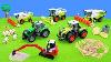 Farming Harvester Toys Construction Vehicles Excavators Tractor Fork Lift Truck In The Sand
