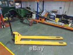Forklift, Hand Pallet Truck, ExellentCond With 2 Metre Long Forks. Not Toyota