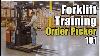 How To Operate A Forklift Order Picker Cherry Picker Training