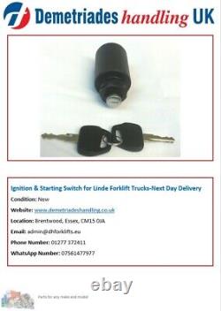Ignition & Starting Switch for Linde Forklift Trucks-Next Day Delivery