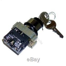 Ignition switch 455 for Linde forklift, pallet truck (2 pin, 2 positions)