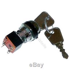 Ignition switch 93201 for Linde forklift, pallet truck (4 pin, 2 positions)