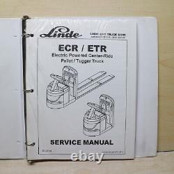 LINDE ECR ETR Pallet Tugger Truck Owner Operator Service Repair Shop Manual book