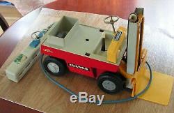 LINDE GAMA FORK LIFT TRUCK TOY 11 x 5 x 9 Battery Operated Vintage