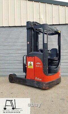 LINDE R20S 2000kg ELECTRIC REACH TRUCK FORKLIFT 5200mm HIGH REACH LOW HOURS