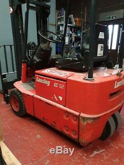Lansing Linde E12 Electric Forklift Truck VAT TO BE ADDED TO SELL PRICE