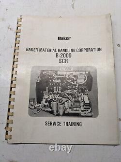 Linde Baker Service Training Manualb-2000 Scr System Fork Lift Truck