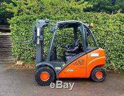 Linde Diesel Counterbalance Forklift Truck/Full Free Lift Container Spec Mast