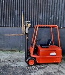 Linde E16 Electric Counterbalance Forklift Truck- Full Free Lift Duplex Mast-Con