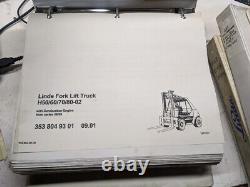 Linde Fork Lift Truck H50 60 70 80-02 Gas 2001 Parts List Book Manual Catalog