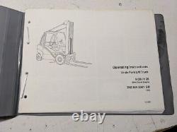 Linde Fork Lift Truck Operating Instructions Owner Manual H 25 T 20