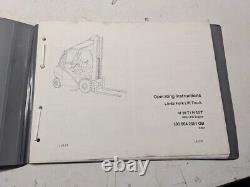 Linde Fork Lift Truck Operating Instructions Owner Manual H 30 T 35 2003