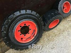Linde Forklift Wheels & Solid Tyres VAT INCL Ex 5 Ton Lift Truck Could Send