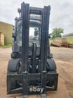 Linde H50t 5000kg Gas Forklift Truck With 4.6 Metre Triple With Full Cab
