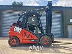 Linde H50t 5000kg Gas Forklift Truck With 4.6 Metre Triple With Full Cab