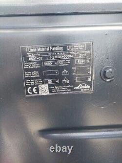 Linde H50t 5000kg Gas Forklift Truck With 4.6 Metre Triple With Full Cab