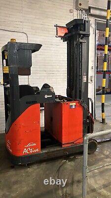 Linde R20S Electric Reach Truck/Narrow Aisle Forklifts/ 6.8 Meters Lift Height