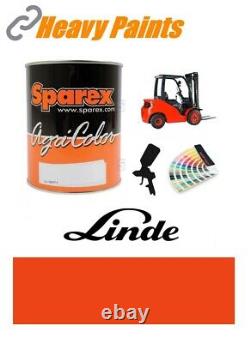 Linde Red Orange Forklift Truck Paint High Endurance Enamel Paint 1 Litre Tin