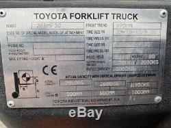 Toyota Forklift Truck 2012 Electric 3 tonne Not linde, Hyster, Jungheinrich
