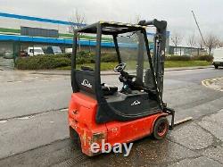Used Electric Forklift truck Linde E14 1400KG 3.3m lift height contrainer spec