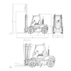 1/14 Lesu Hydraulique Rc Lind Kit De Chariot Élévateur À Fourche Peint Bricolage Esc Automobile Servo I6s Ia10b