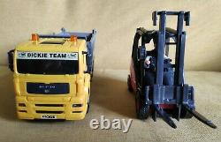 Dickie Toys Dump Truck & Linde Forklift