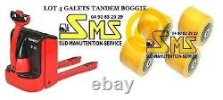 Ensemble de 4 galets 0039933603 85 80 85 12 MM Transpalette Linde T16 T18 T20 No. 360P