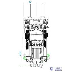 Lesu 1/14 Aoue-ld160s Chariot Élévateur Hydraulique Pour Camion À Bricolage Peint Lind Assemblé