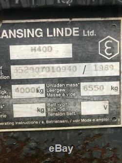 Linde H40d Chariot Diesel Occasion Camion Cabine