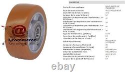 Roue stabilisatrice Linde Fenwick L10 L12 140 54 60 20 mm Chariot élévateur électrique